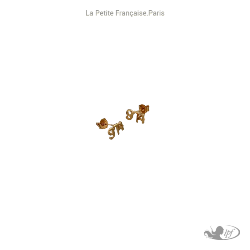 Boucles d'oreilles 974 plaqué or - Bijouterie La Petite Française Boucles d'oreilles 974 plaqué or - Bijouterie La Petite Française