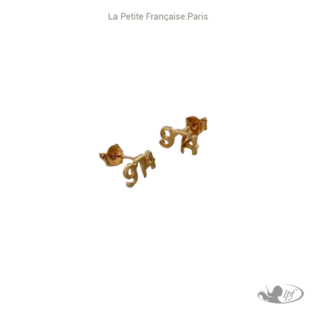 Boucles d'oreilles 974 plaqué or - Bijouterie La Petite Française