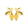 Boucles d'oreilles puces jasmin acier doré 