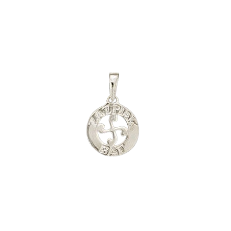 Pendentif croix Basque " ZAPIAK BAT" PM argent - La Petite Française
