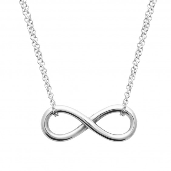 Collier infini acier  - Bijouterie La Petite Française