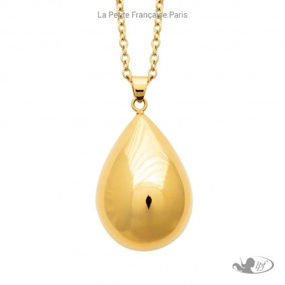 Bola de grossesse doré en acier 316L- Bijouterie La Petite Française