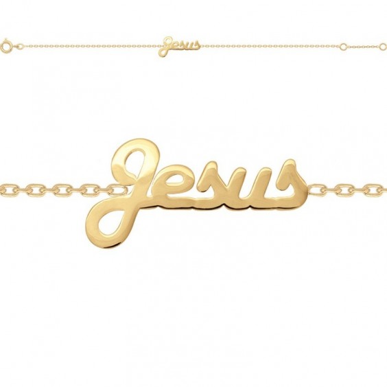 Bracelet Jésus en plaqué or - Bijouterie La Petite Française