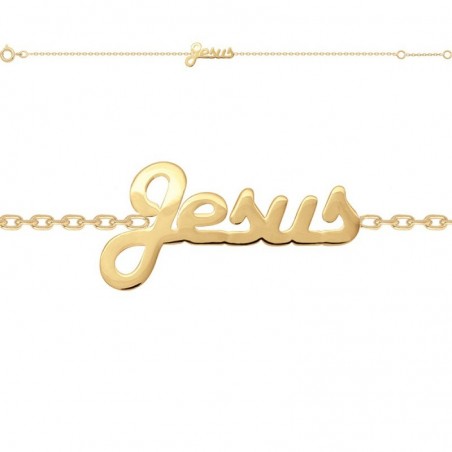 Bracelet Jésus en plaqué or - Bijouterie La Petite Française