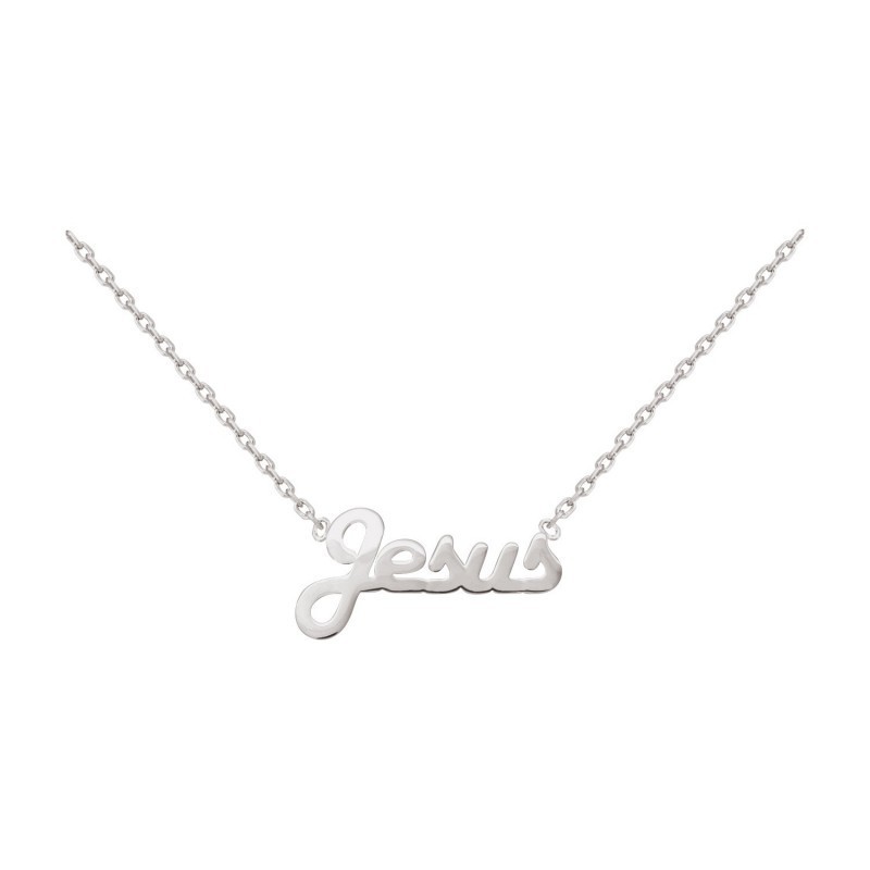 Collier Jésus Argent - Bijouterie La Petite Française Collier Jésus Argent - Bijouterie La Petite Française