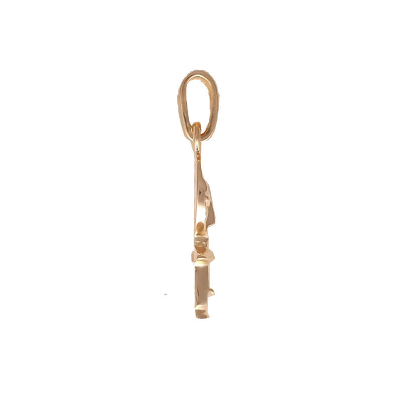 Pendentif poupée Ashanti plaqué or- 26 MM
