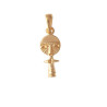 Pendentif poupée Ashanti plaqué or rose- 26 MM