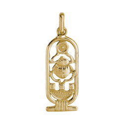 Pendentif cartouche Egyptien Or 9 carats  - Bijouterie La Petite Française