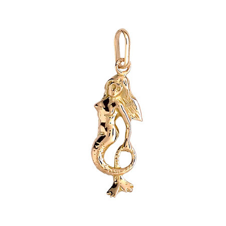 Pendentif sirène Or 9 carats  - Bijouterie La Petite Française