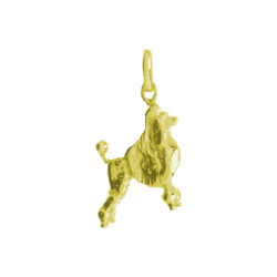 Pendentif chien Caniche Royal Or 9 carats  - 25 MM - Bijouterie La Petite Française