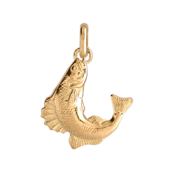 Pendentif poisson truite Or 9 carats  - Bijouterie La Petite Française