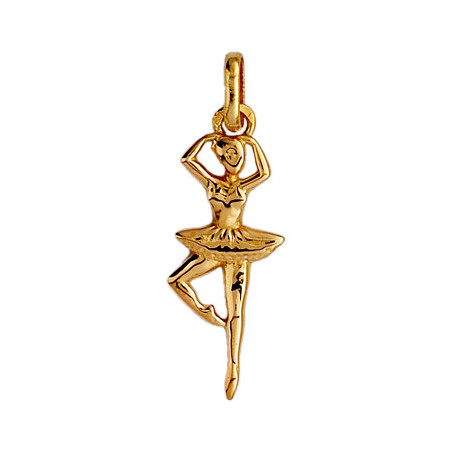 Pendentif danseuse Or 9 carats  - Bijouterie La Petite Française