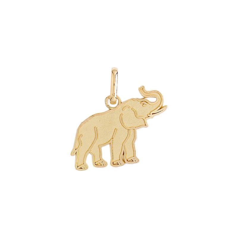 Pendentif éléphant Or 9 carats  - 19 x 18 MM - Bijouterie La Petite Française