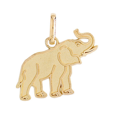 Pendentif éléphant Or 9 carats  - 19 x 18 MM - Bijouterie La Petite Française