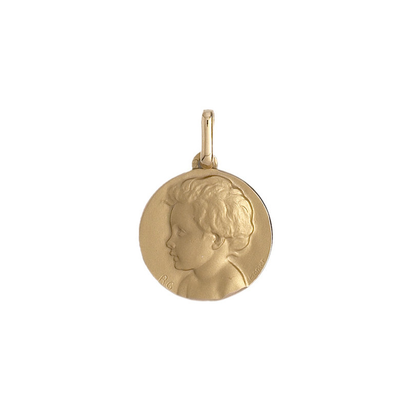 Médaille enfant - 16 mm - Or 9 carats  - Bijouterie La Petite Française