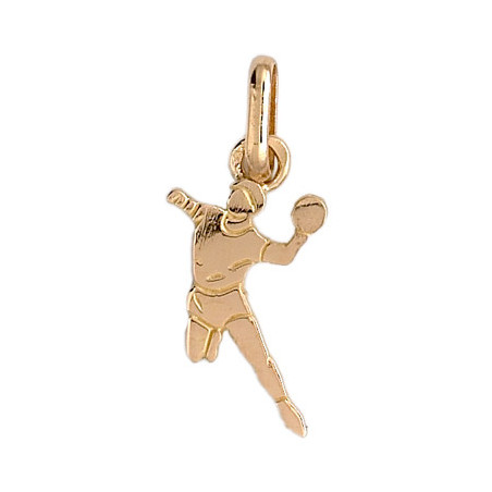 Pendentif Handball Or 9 carats  - Bijouterie La Petite Française