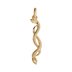 Pendentif serpents Or 9 carats  - Bijouterie La Petite Française