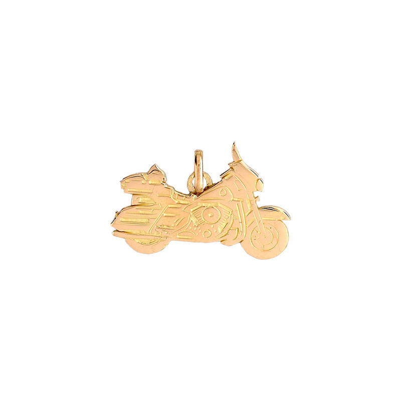 Pendentif moto Harley Davidson Or 9 carats  