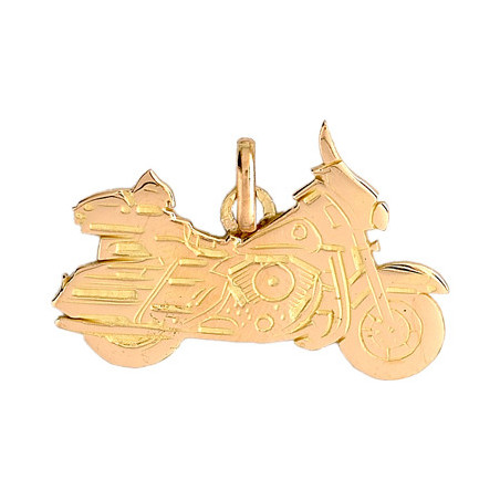 Pendentif moto Harley Davidson Or 9 carats  