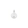 Pendentif Ying-Yang Or 9 carats  - diamants blanc et noir - 12 MM - Bijouterie La Petite Française