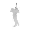 Pendentif carte Italie Or 9 carats  - 26 MM 