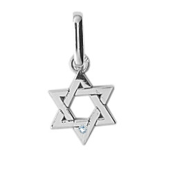 Pendentif Etoile de David diamant PM Or 9 carats  