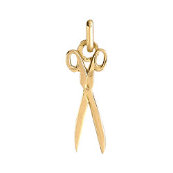 Pendentif ciseaux de couture or 9 carats  