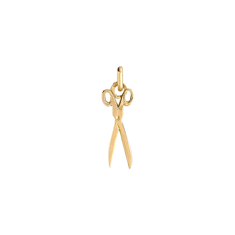 Pendentif ciseaux de couture or 9 carats  