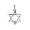 Pendentif Etoile de David diamant Or 9 carats  
