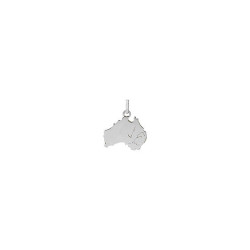 Pendentif carte Australie Or 9 carats  
