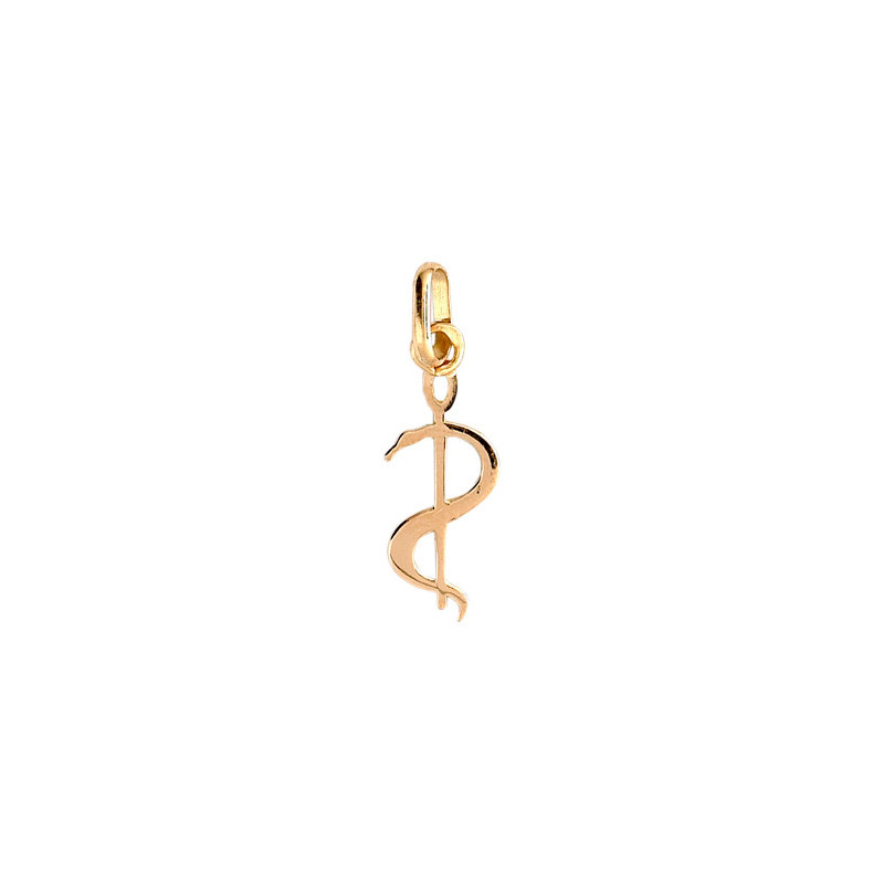 Pendentif caducée Ordre des médecins Or 9 carats  jaune - BijouterieLa Petite Française