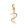 Pendentif caducée Ordre des médecins Or 9 carats  jaune - BijouterieLa Petite Française