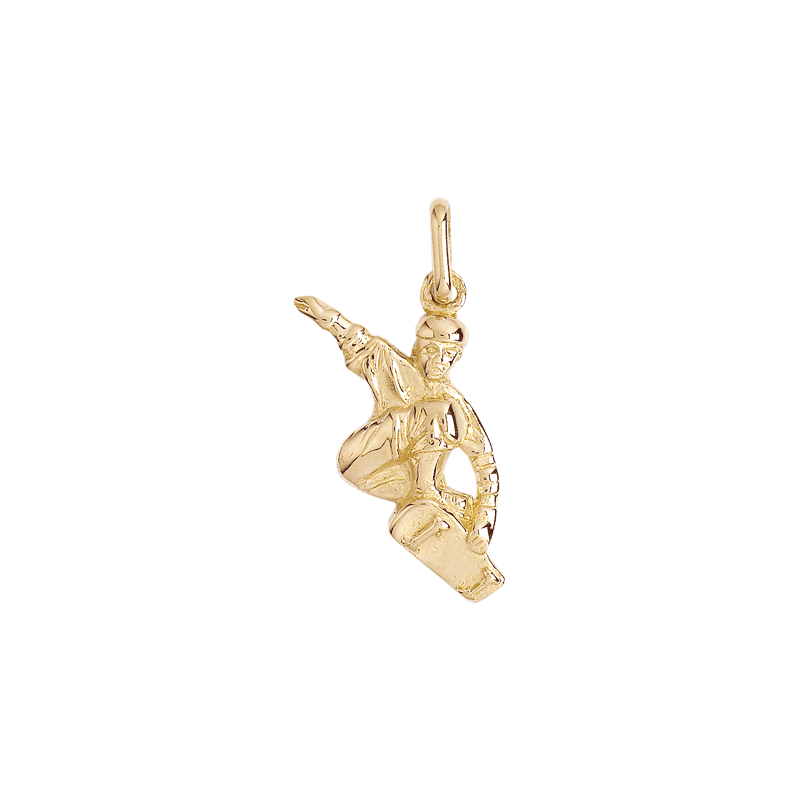 Pendentif skateur or 9 carats  - Bijouterie La Petite Française