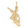 Pendentif skateur or 9 carats  - Bijouterie La Petite Française