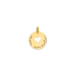 Pendentif Mon amour Or 9 carats