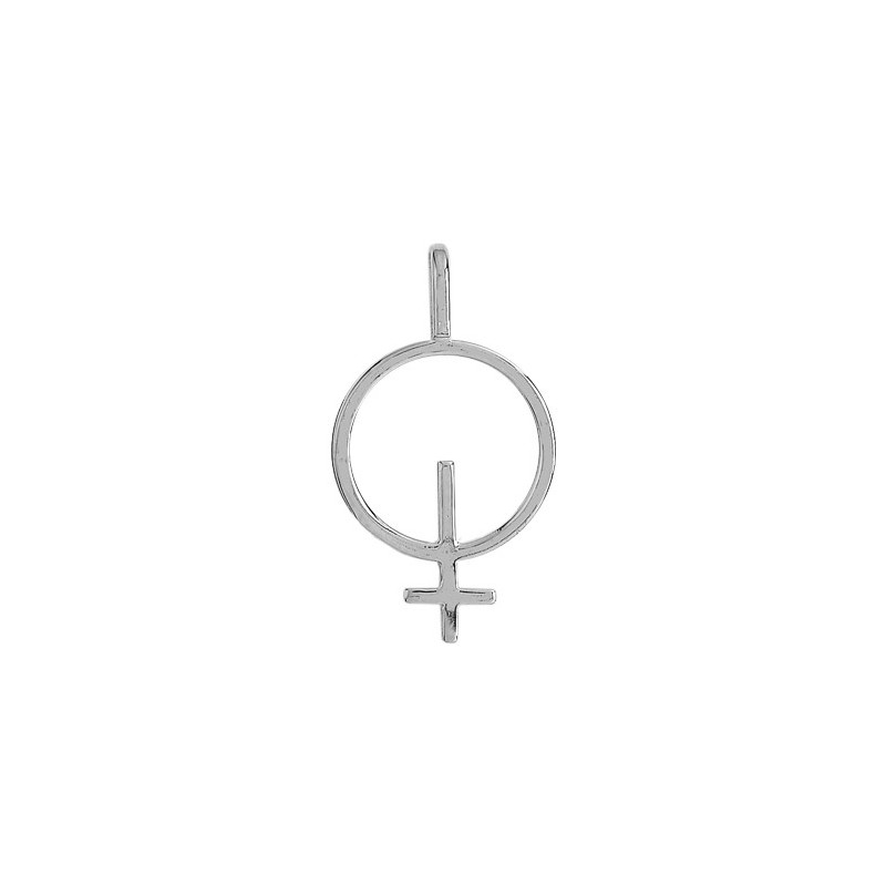 Pendentif symbole féminin or 9 carats  