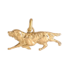 Pendentif chien de chasse Or 9 carats  - 12 MM 