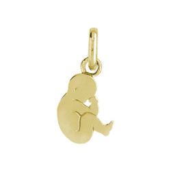 Pendentif foetus or 9 carats