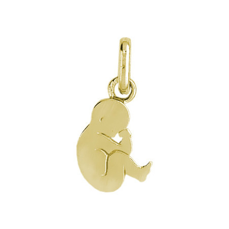 Pendentif foetus or 9 carats