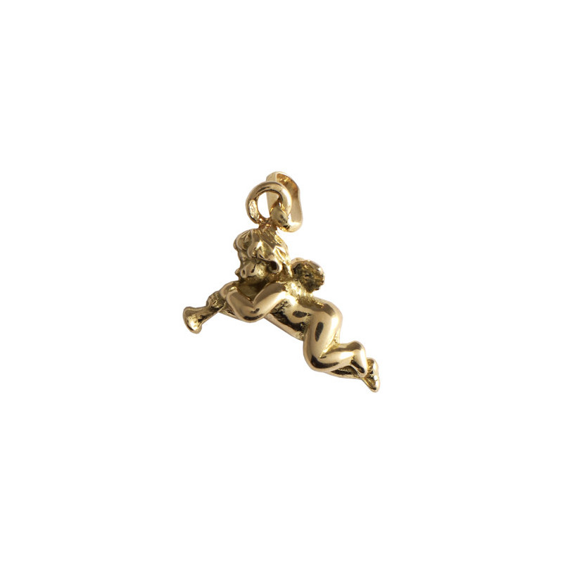 Pendentif ange Cupidon Or 9 carats  - Bijouterie La Petite Française