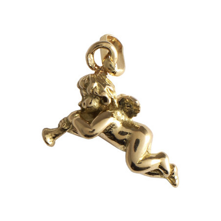 Pendentif ange Cupidon Or 9 carats  - Bijouterie La Petite Française