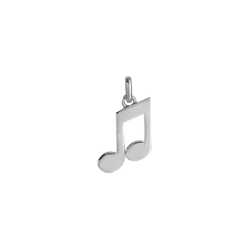 Pendentif double croche Or 9 carats gris - Bijouterie La Petite Française
