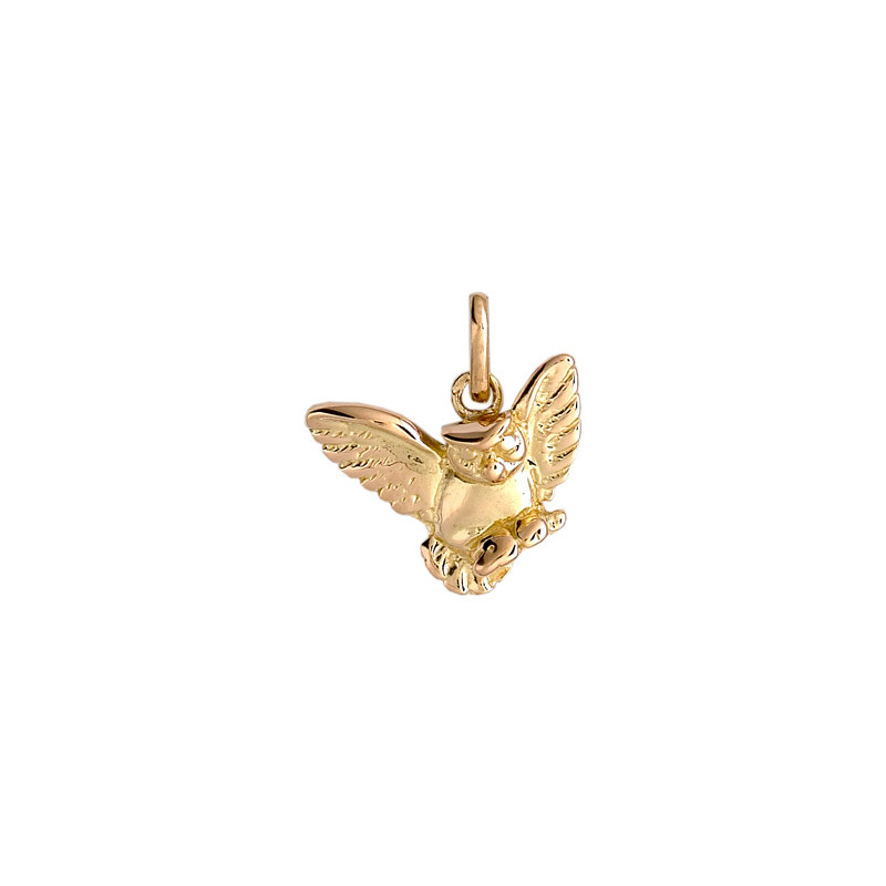 Pendentif chouette or 9 carats  - Bijouterie La Petite Française