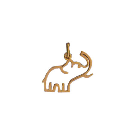 Pendentif éléphant Or 9 carats  évidé - Bijouterie La Petite Française