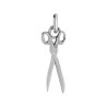 Pendentif ciseaux de couture diamant et or 9 carats  