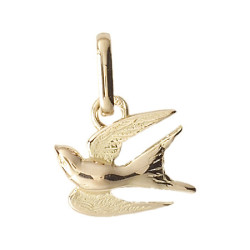Pendentif hirondelle Or 9 carats  