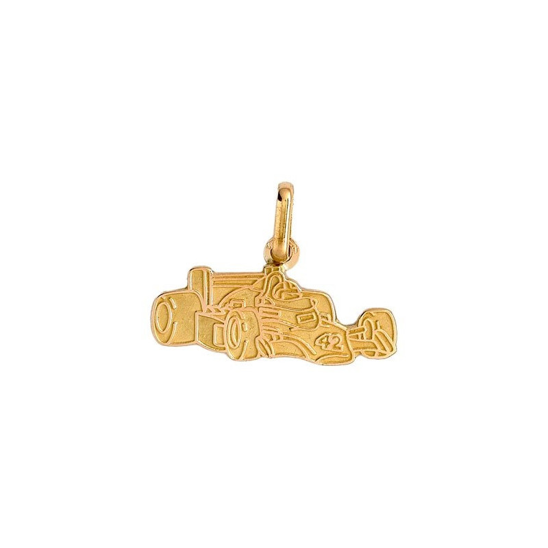 Pendentif voiture de course Or 9 carats  - Bijouterie La Petite Française