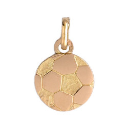 Pendentif ballon football Or 9 carats  - Bijouterie La Petite Française