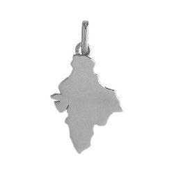 Pendentif carte de l'Inde Or 9 carats  