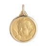 Médaille ange - 21 mm - Or 9 carats  